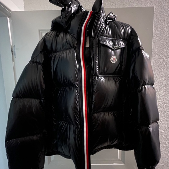 MONCLER Black Down Montbeliard Jacket - Picture 2 of 3